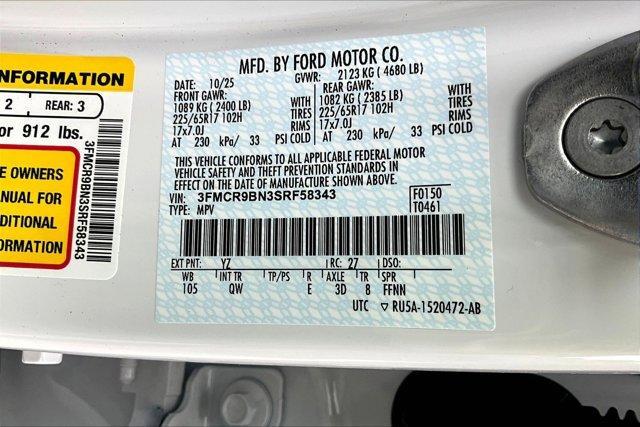 new 2025 Ford Bronco Sport car, priced at $30,749