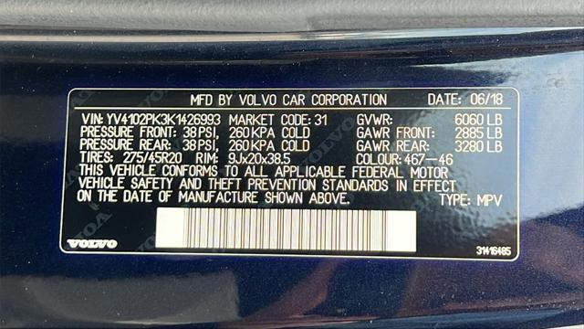 used 2019 Volvo XC90 car, priced at $20,695