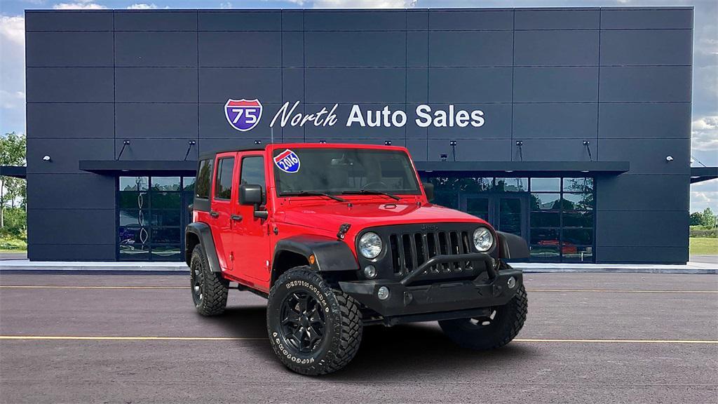 used 2016 Jeep Wrangler Unlimited car, priced at $19,475