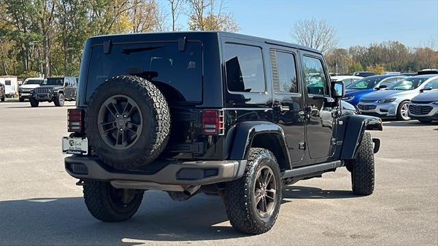 used 2016 Jeep Wrangler Unlimited car, priced at $22,675