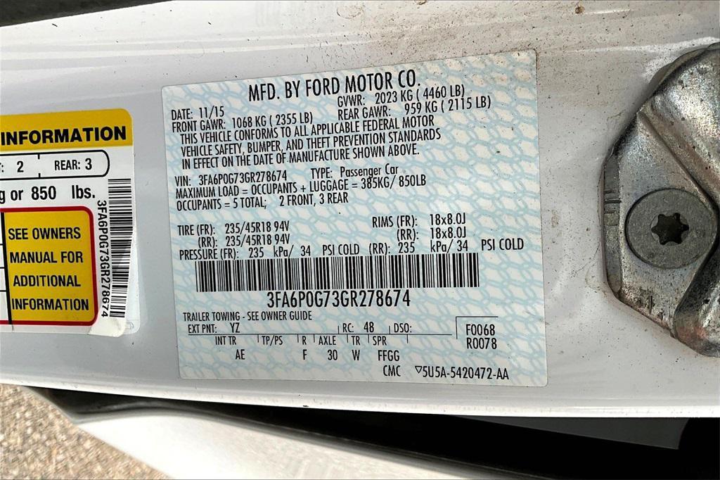 used 2016 Ford Fusion car, priced at $7,575