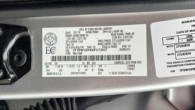 used 2019 Ford F-150 car, priced at $27,975