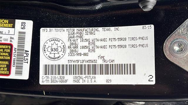 used 2015 Toyota Tundra car, priced at $25,975