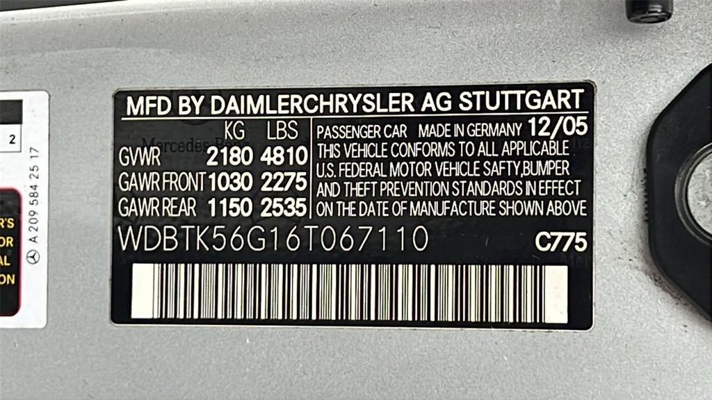 used 2006 Mercedes-Benz CLK-Class car, priced at $8,275