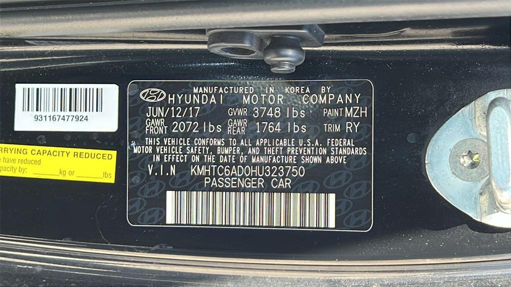 used 2017 Hyundai Veloster car, priced at $7,975