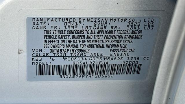 used 2017 Nissan Sentra car, priced at $7,675