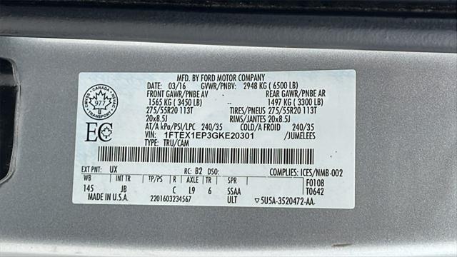 used 2016 Ford F-150 car, priced at $11,975