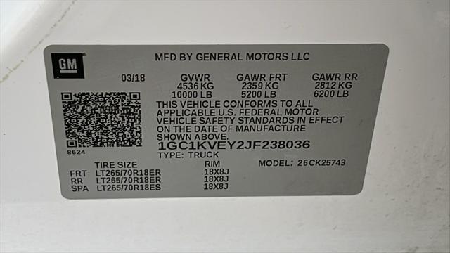 used 2018 Chevrolet Silverado 2500 car