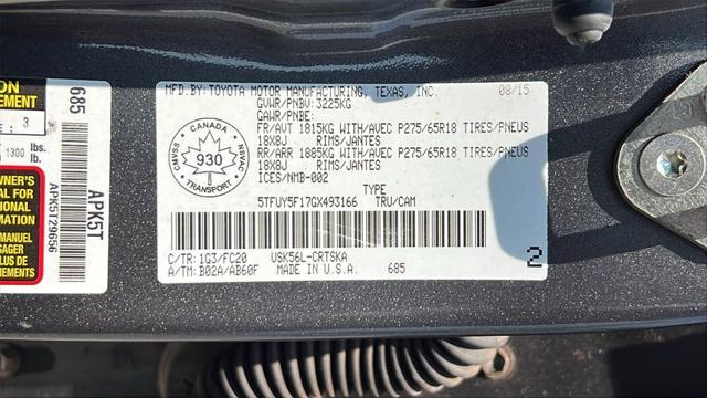 used 2016 Toyota Tundra car