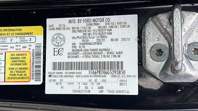 used 2016 Ford Mustang car, priced at $18,475