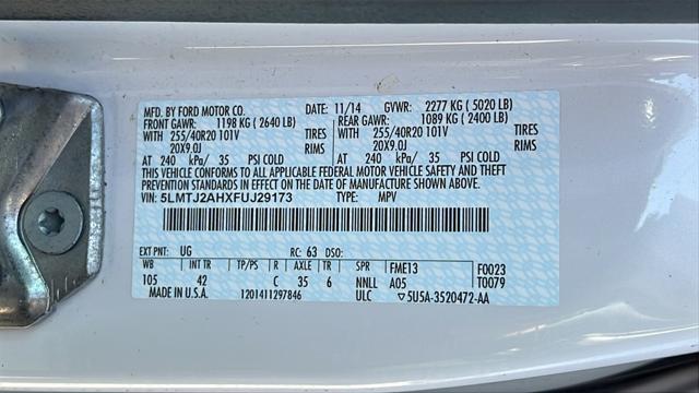 used 2015 Lincoln MKC car