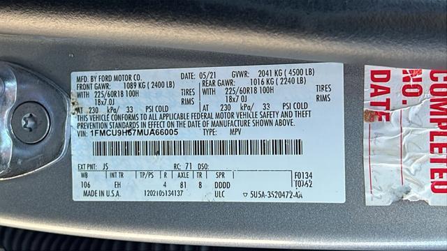 used 2021 Ford Escape car, priced at $16,675