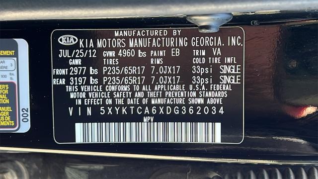 used 2013 Kia Sorento car, priced at $9,475