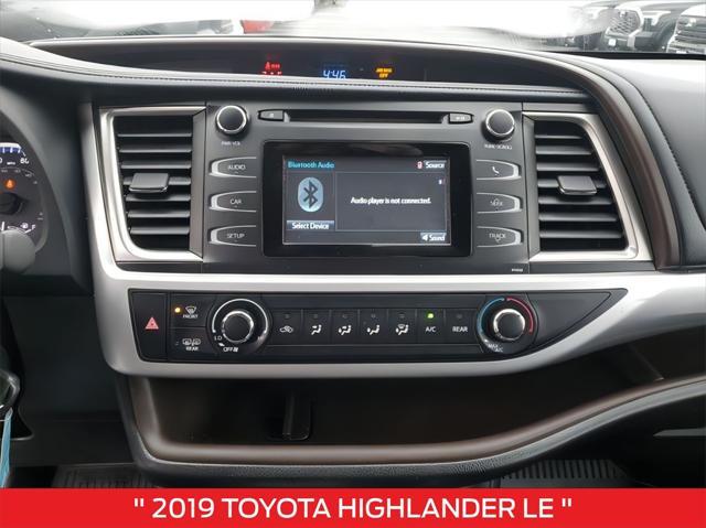 used 2019 Toyota Highlander car, priced at $19,256