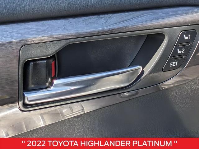 used 2022 Toyota Highlander car, priced at $38,061