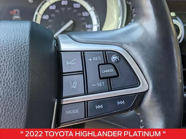 used 2022 Toyota Highlander car, priced at $38,061
