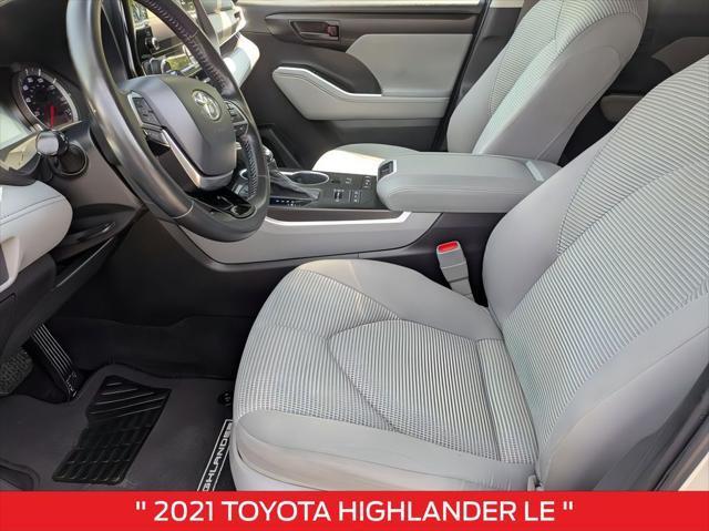 used 2021 Toyota Highlander car, priced at $27,029