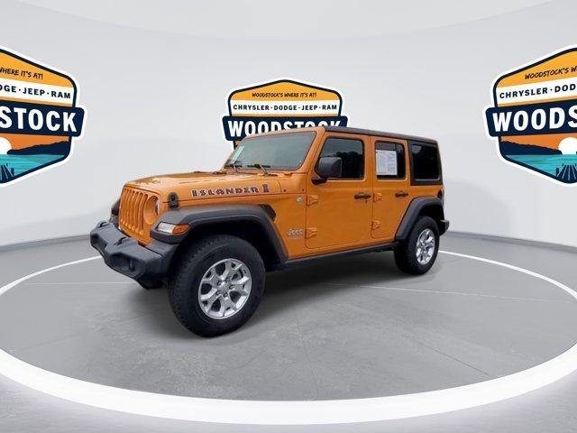 used 2021 Jeep Wrangler Unlimited car, priced at $25,497