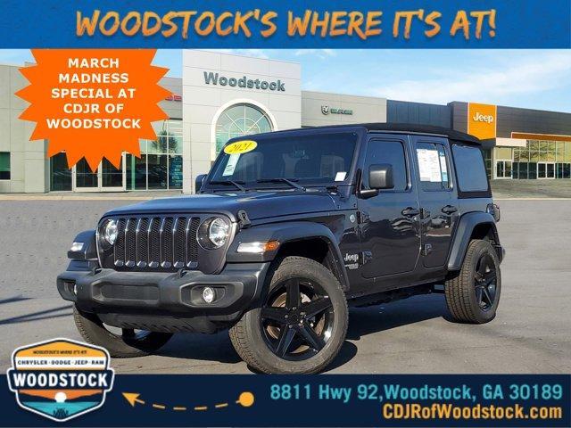 used 2021 Jeep Wrangler Unlimited car, priced at $31,982