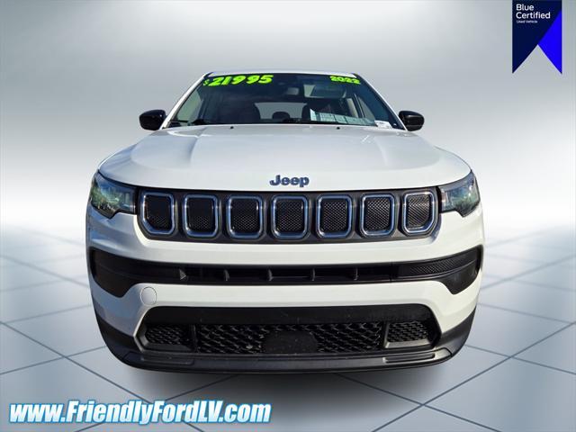 used 2022 Jeep Compass car, priced at $19,498