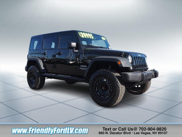 used 2017 Jeep Wrangler Unlimited car, priced at $19,588
