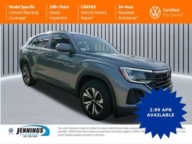 used 2024 Volkswagen Atlas Cross Sport car, priced at $34,488