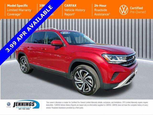 used 2021 Volkswagen Atlas car, priced at $30,888