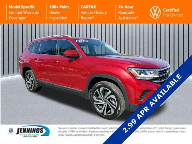 used 2021 Volkswagen Atlas car, priced at $28,988