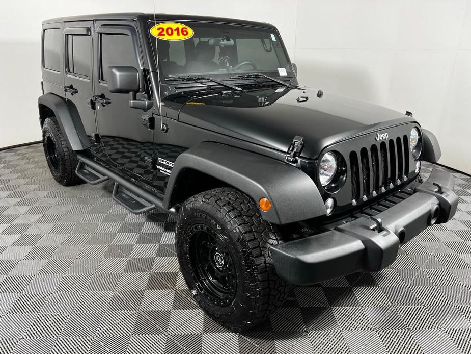 used 2016 Jeep Wrangler Unlimited car, priced at $22,514