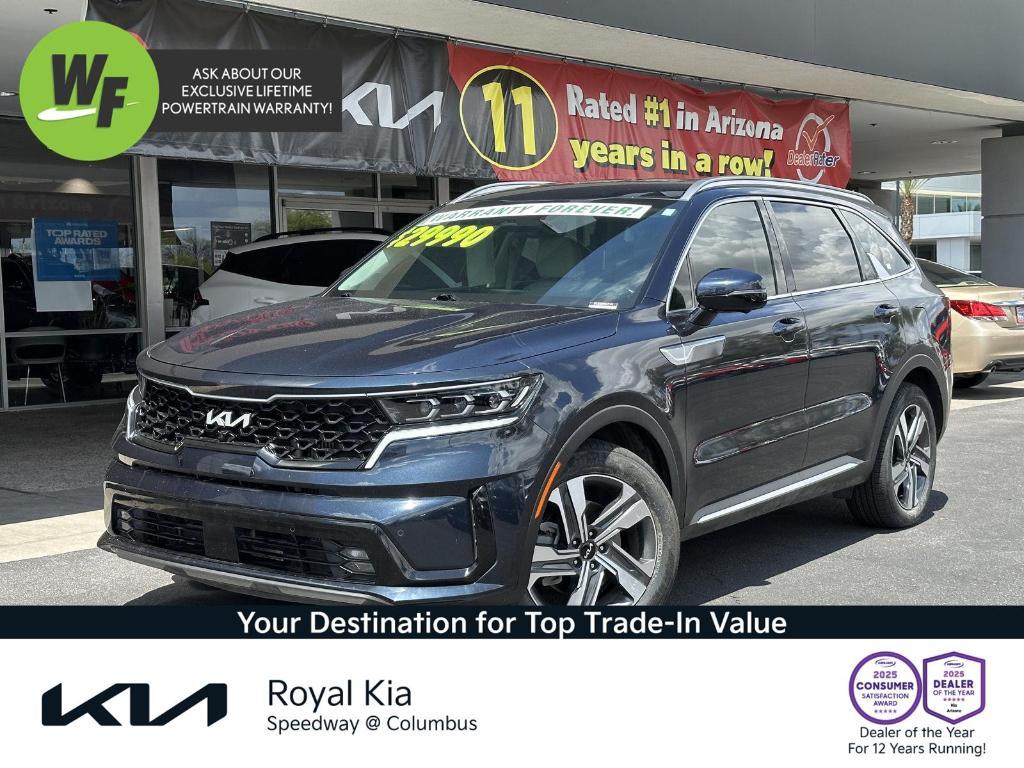 used 2022 Kia Sorento Plug-In Hybrid car, priced at $29,990