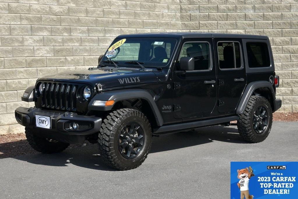 used 2021 Jeep Wrangler Unlimited car, priced at $32,645