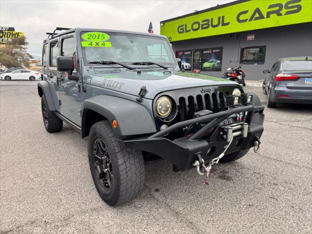 used 2015 Jeep Wrangler Unlimited car, priced at $16,999