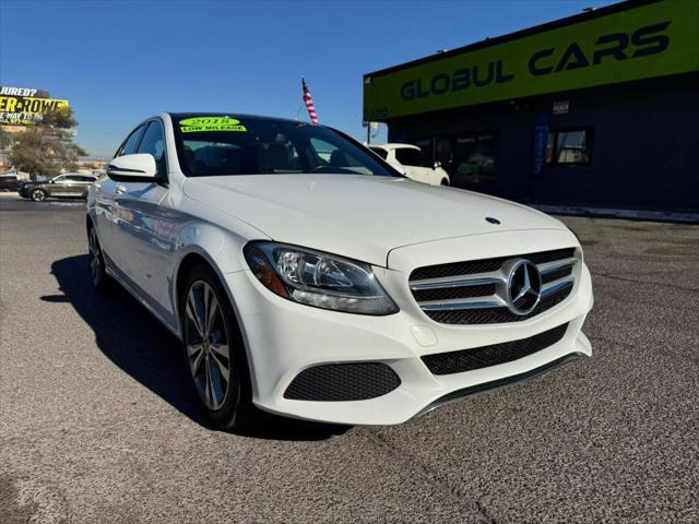 used 2018 Mercedes-Benz C-Class car, priced at $19,999