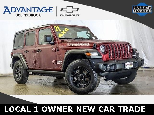 used 2021 Jeep Wrangler Unlimited car, priced at $33,472