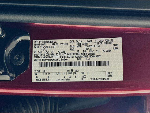 used 2016 Ford F-150 car, priced at $24,699
