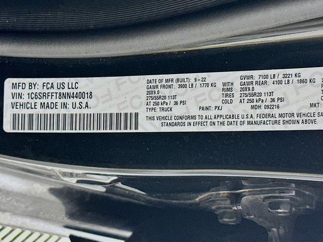 used 2022 Ram 1500 car, priced at $37,797