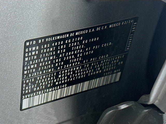 used 2024 Volkswagen Taos car, priced at $21,597