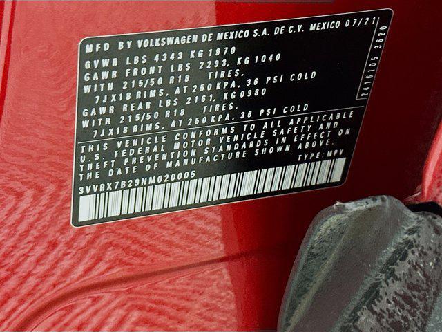 used 2022 Volkswagen Taos car, priced at $20,299