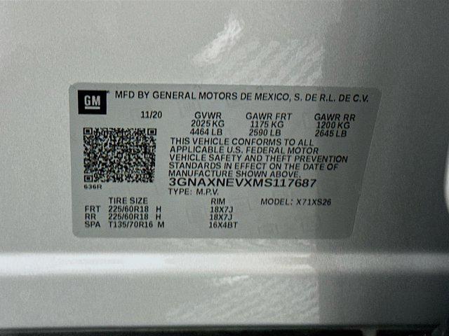 used 2021 Chevrolet Equinox car, priced at $20,297
