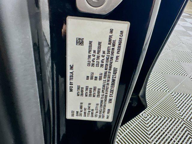 used 2022 Tesla Model 3 car, priced at $25,197