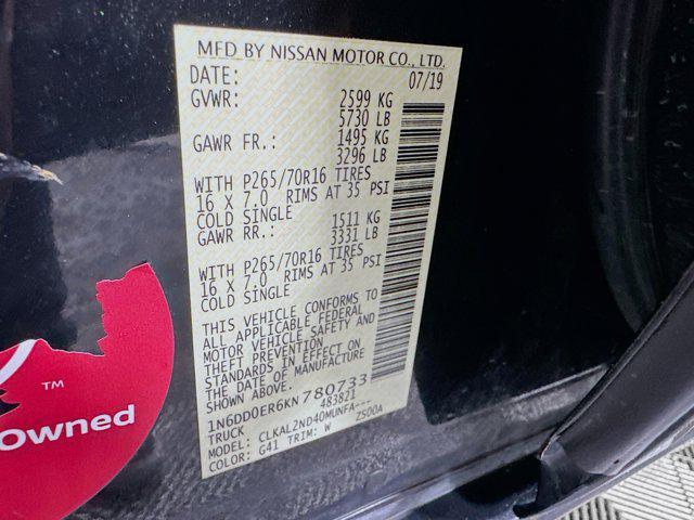 used 2019 Nissan Frontier car, priced at $18,197