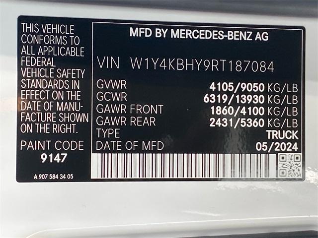 new 2024 Mercedes-Benz Sprinter 2500 car, priced at $60,557