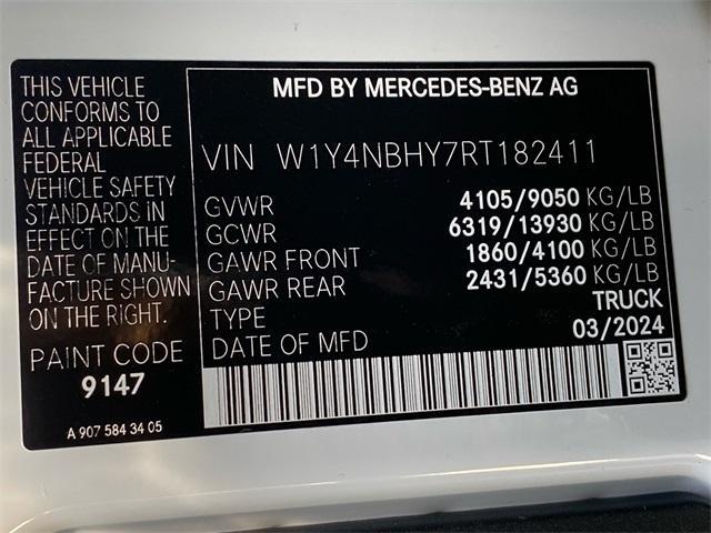 new 2024 Mercedes-Benz Sprinter 2500 car, priced at $64,740