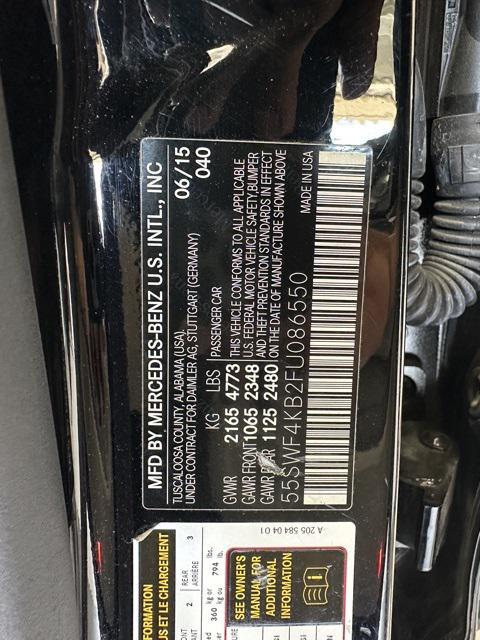 used 2015 Mercedes-Benz C-Class car, priced at $14,997