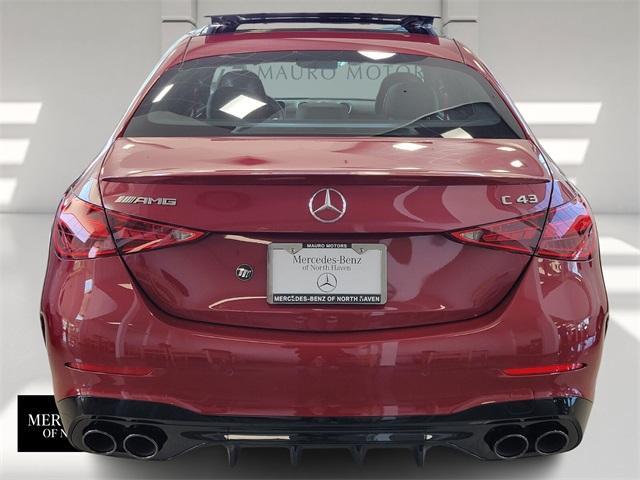 new 2024 Mercedes-Benz AMG C 43 car, priced at $71,120
