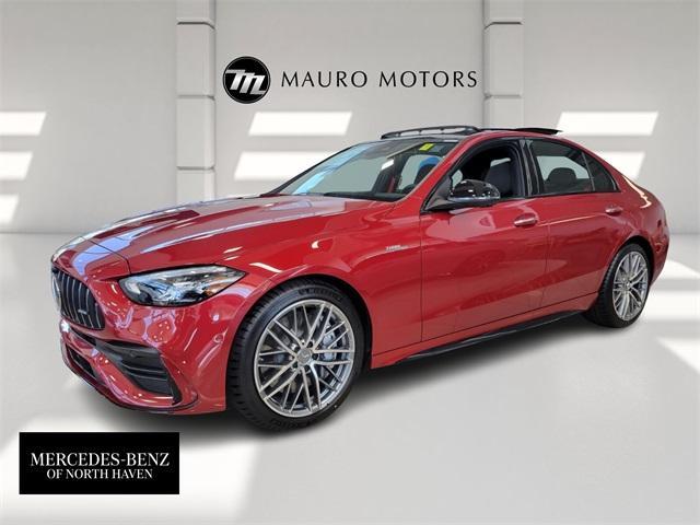 new 2024 Mercedes-Benz AMG C 43 car, priced at $71,120