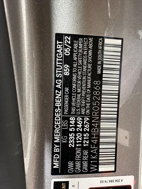 used 2022 Mercedes-Benz C-Class car, priced at $33,942