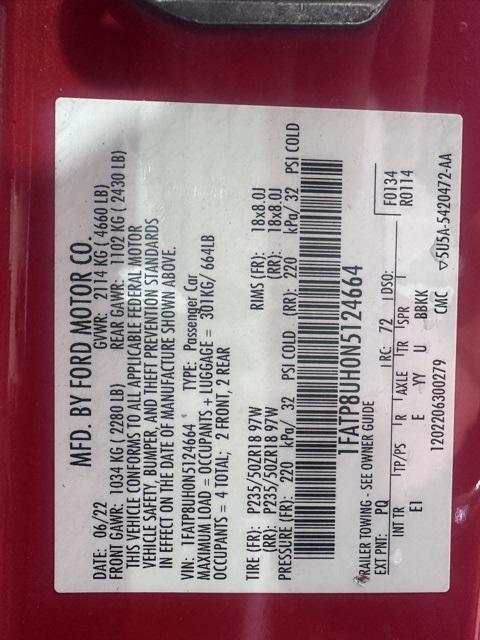 used 2022 Ford Mustang car, priced at $21,497