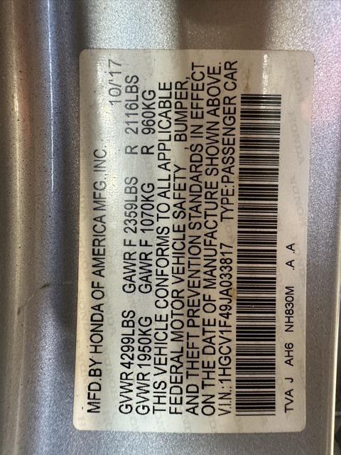 used 2018 Honda Accord car, priced at $18,779