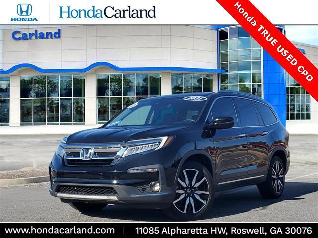 used 2021 Honda Pilot car, priced at $26,435